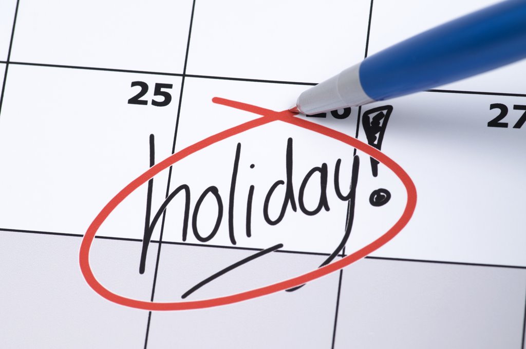 Picture of a holiday calendar